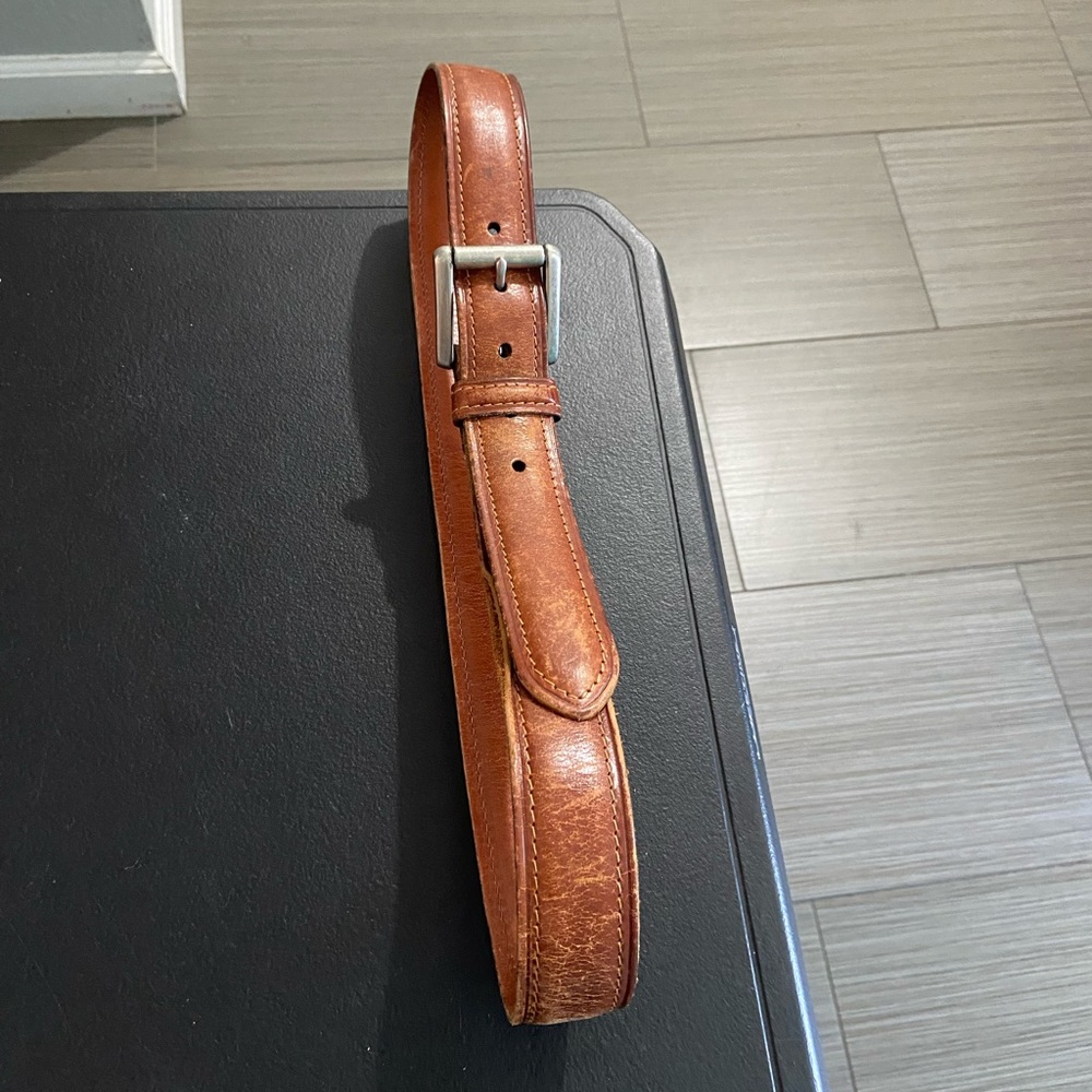 Classic Brown Leather Women's Belt
